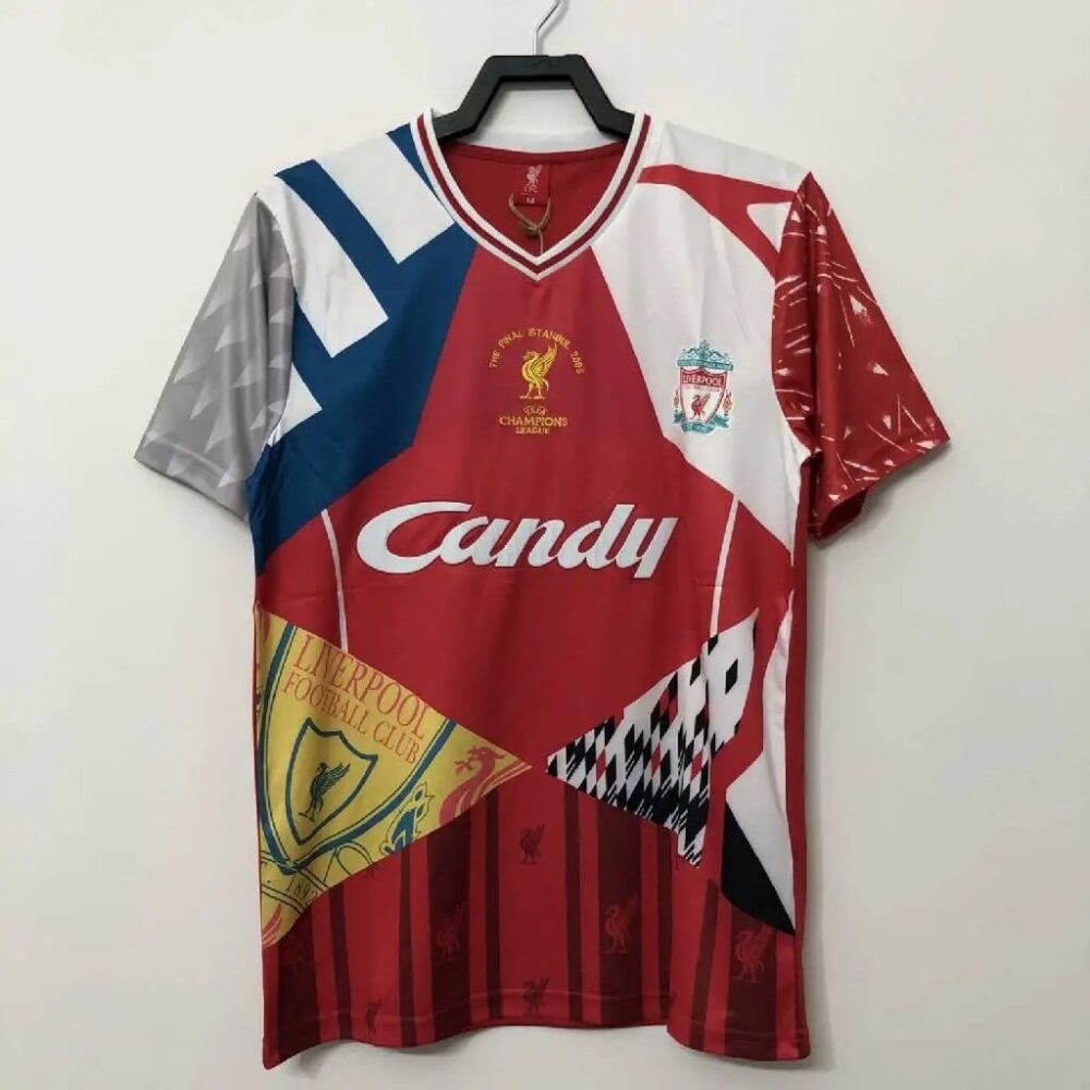 Liverpool The Final Istanbul 2005 Commemorate Retro Jersey 32911