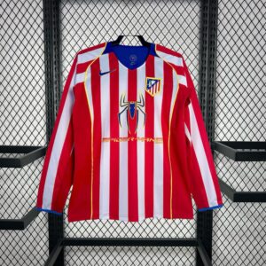 Atletico Madrid 2004/05 Home Long Sleeve Retro Jersey-XXL