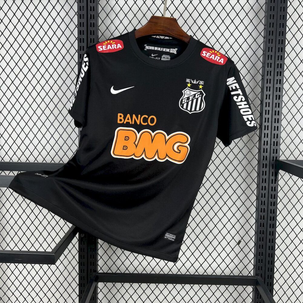 Santos 2011/12 Black Retro Jersey-Xxl