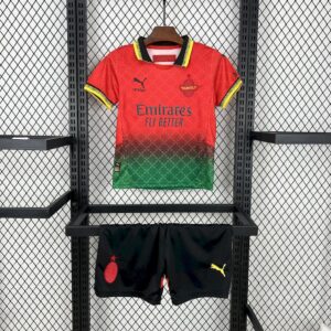 AC Milan 2025/26 Co-Branded Red Edition Kids Kit-28(12-13Y)