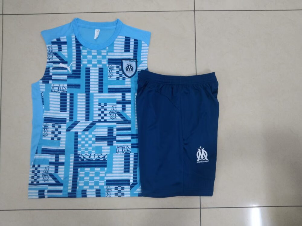 Olympique Marseille 2024/25 Adult Tank Top+Short 815-Xxl