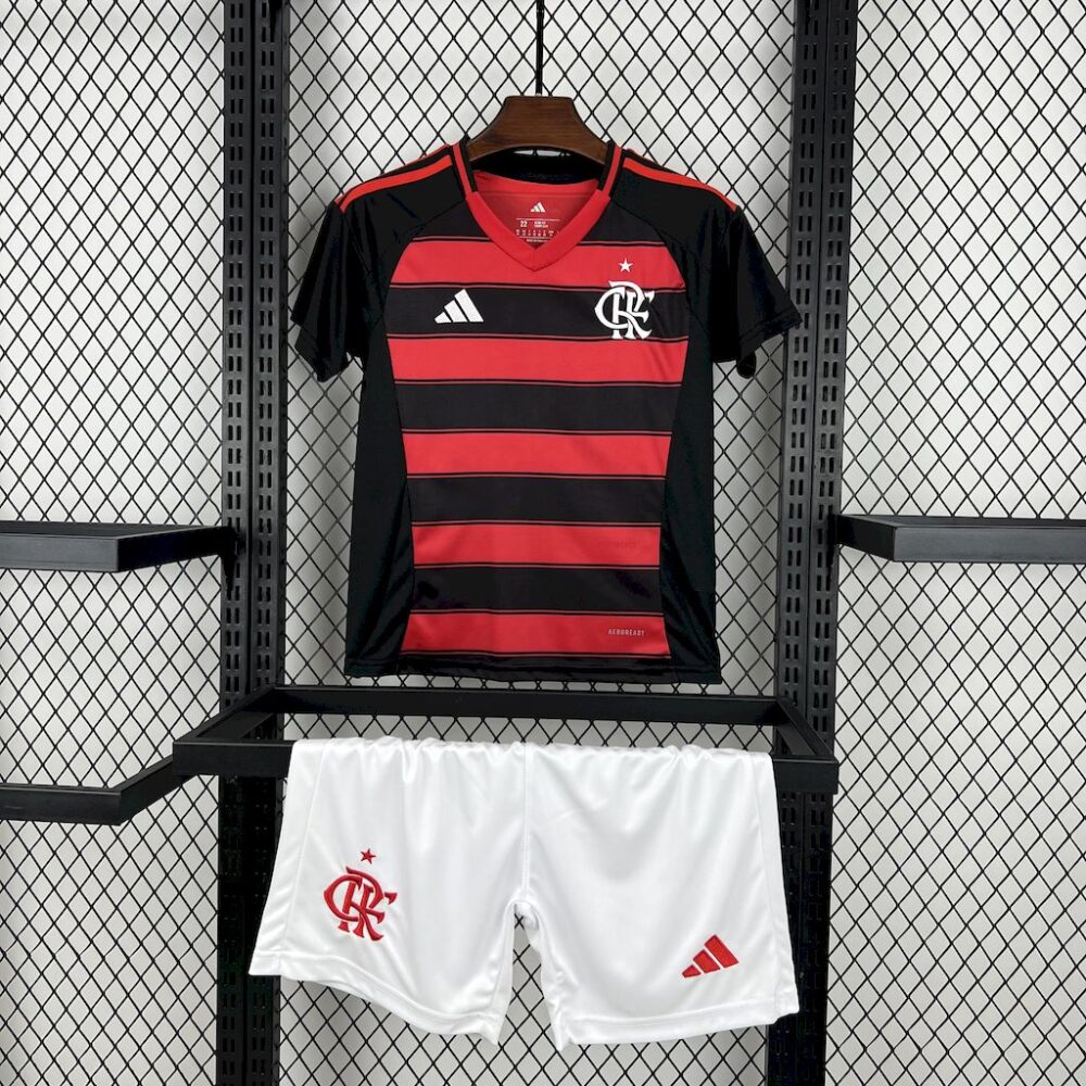 Flamengo 2025/26 Home Kids Kit-28(12-13Y)