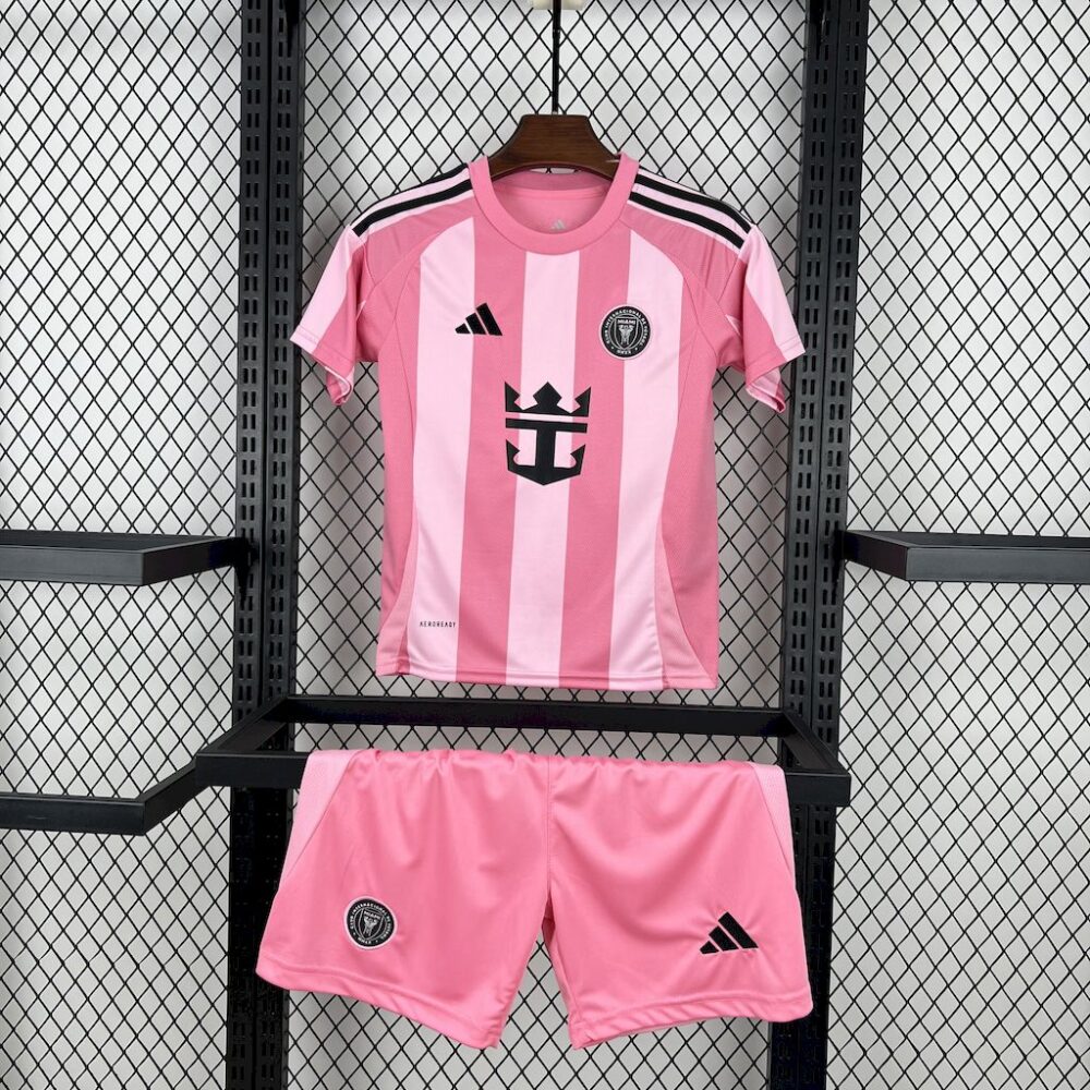 Inter Miami 2025/26 Home Kids Kit-28(12-13Y)