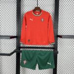 Portugal 2025/26 Home Long Sleeves Kids Kit-28(12-13Y)